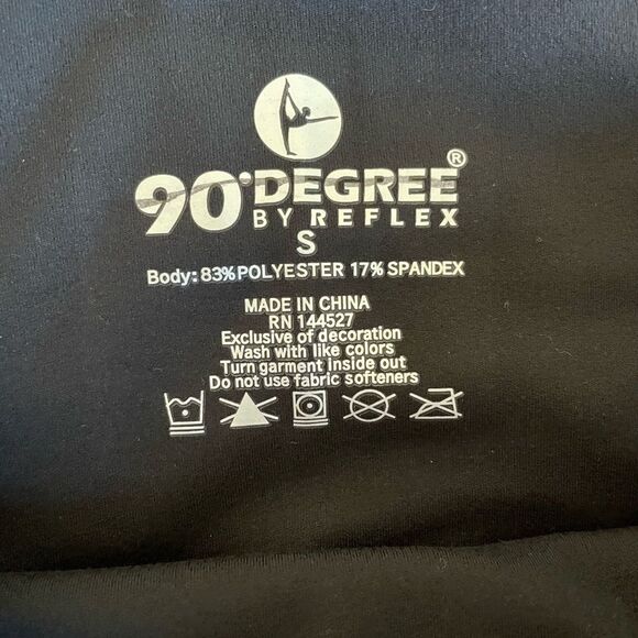 90 Degree by Reflex Leggings Black & Gray - Lot of 3 pairs NWOT Size Small - Picture 3 of 5